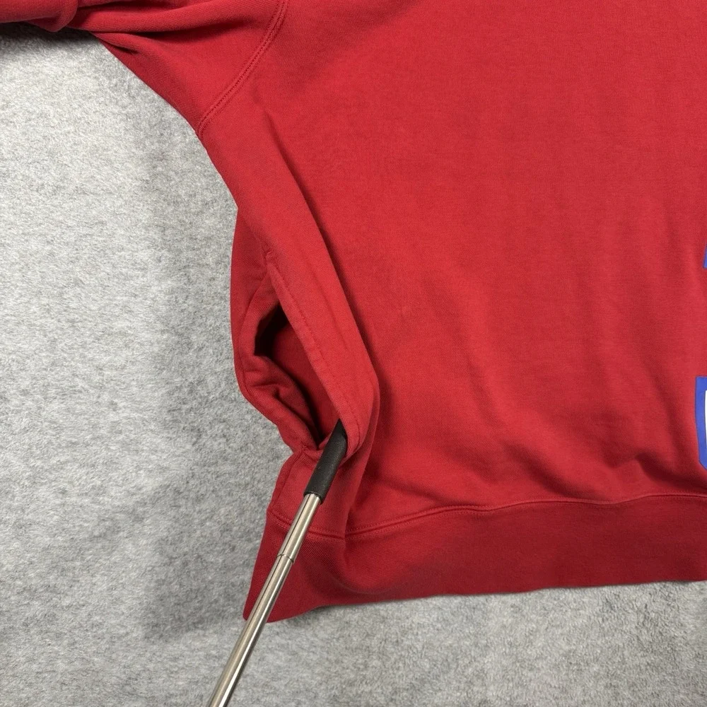 Jordan Jumpman Hoodie 2XL Red JOR DAN Spellout Pullover Basketball Sweatshirt
